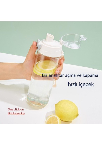 Xile Tritan Su Bardağı Taşınabilir Erkek ve Kız Öğrenci Okula Plastik Büyük Kapasiteli Çocuklar Yaz Spor Plastik (Yurt Dışından)