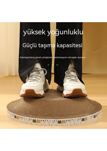Kedi Tırmalama Tahtası Kase Kedi Oyuncak Oluklu Mukavva Tırmalama Pedi Pul Yok Yüksek Yoğunluklu Kedi Malzemeleri Kedi Pençe Tahtası (Çap 40CM Yükseklik 9cm) (Yurt Dışından) fırsatları