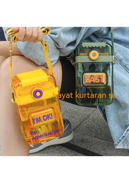 Net Kırmızı Çift Içme Borusu Bardak Yaratıcı Kare Su Bardağı Kadın Gelgit Küp Yüksek Değerli Plastik Taşınabilir Çapraz Çapraz Çocuk Su Bardağı (Yurt Dışından) fiyatları