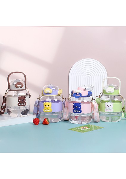 Çizgi Film Bebeği Sevimli Plastik Su Bardağı Yaz Çocuk Büyük Göbek Bardak Saman Bardak Açık Spor Su Isıtıcısı Ton Ton Kova Yaz (Yurt Dışından) fiyatları