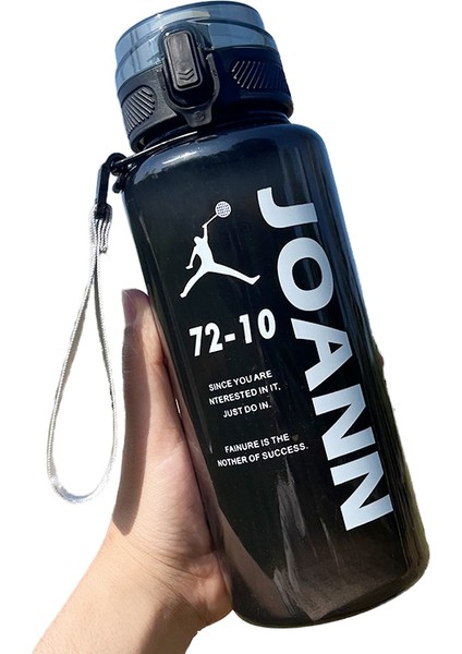 Yaz Büyük Kapasiteli Plastik Bardak Şeffaf Mat Flip Spor Su Bardağı Kadın ve Erkek Su Bardağı Öğrenci Taşınabilir Uzay Fincanı (Yurt Dışından)