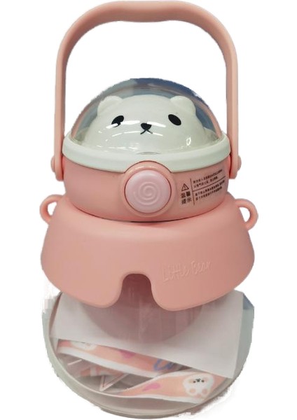 Yeni Yüksek Değerli Karikatür Net Kırmızı Büyük Göbek Kupası Sevimli Ayı Taşınabilir Büyük Kapasiteli Öğrenci Kupası Büyük Göbek Samanlı Fincan (Yurt Dışından)