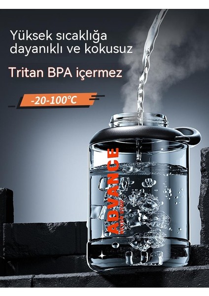 Büyük Kapasiteli Su Bardağı Erkek Yüksek Sıcaklığa Dayanıklı Plastik Şişe Spor Su Şişesi Büyük Ton Tonluk Kova Yaz Büyük Göbek Uzay Kupası (Yurt Dışından) fiyatları