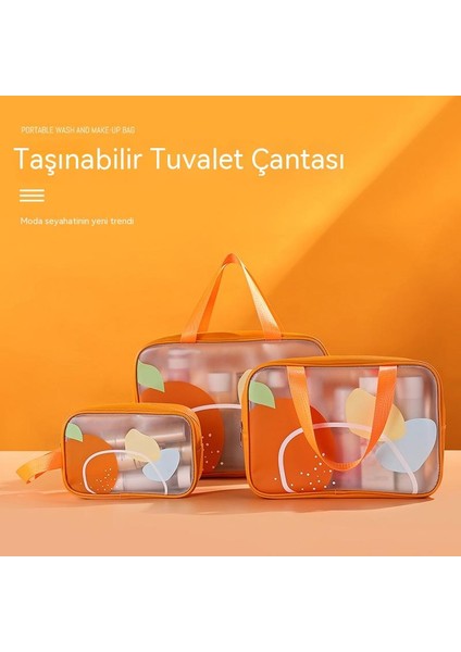 Kuru ve Islak Ayırma Yıkama Torbası Büyük Kapasiteli Ins Tarzı Yüksek Değerli Taşınabilir Seyahat Kozmetik Çantası Taşınabilir Saklama Çantası (Yurt Dışından)
