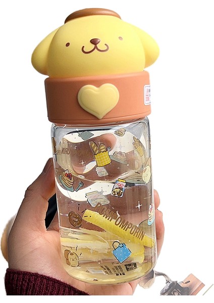 Sevimli Kızlar Yüksek Değerli Cam Sanrio Kulomi Öğrenci Su Bardağı Yüksek Sıcaklığa Dayanıklı Süper Sevimli Doğum Günü Hediyesi Fincan (Yurt Dışından)
