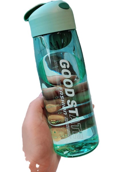 Ölçekli Yeni Plastik Taşınabilir Su Bardağı Büyük Kapasiteli Spor Su Şişesi Erkek ve Kız Öğrenciler Spor Uzay Fincanı (Yurt Dışından)