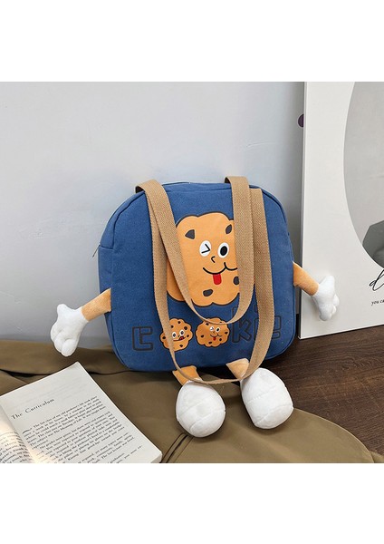 Sevimli Çizgi Film Tuval Omuz Çantası, Komik Tat Çantası, Aşınmaya Dayanıklı Kadın Çantası, Baskılı Çapraz Çantası (Yurt Dışından) fiyatları