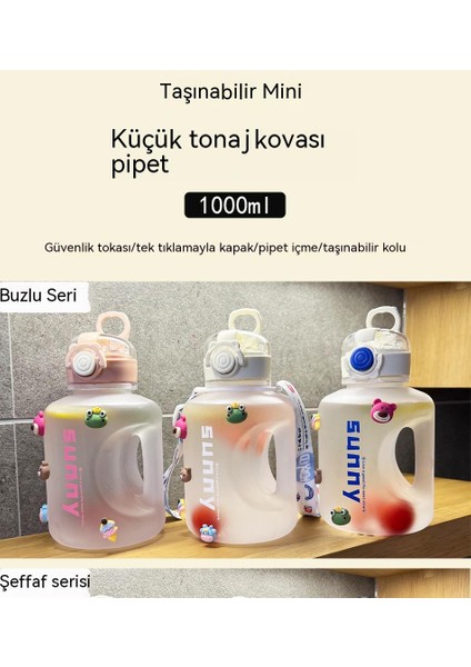 Taşınabilir Aksesuarlı Taşıma Askılı Pipetli Sağlıklı Plastik Su Şişesi (Yurt Dışından) modelleri
