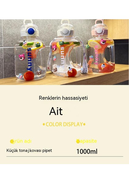 Taşınabilir Aksesuarlı Taşıma Askılı Pipetli Sağlıklı Plastik Su Şişesi (Yurt Dışından) fiyatları