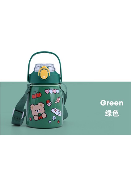 304 Çocuk Termos Paslanmaz Çelik Göbek Kupası Büyük Kapasiteli Su Bardağı Taşınabilir Yalıtım Tencere Askısı Saman Bardak (Yurt Dışından) fiyatları