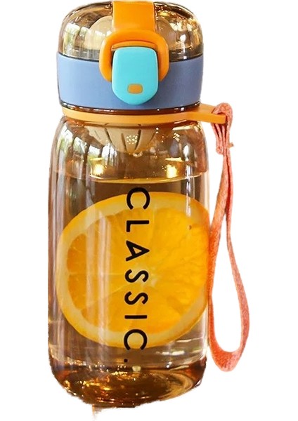 Yaz Yaratıcı Taşınabilir Bardak Çocuk Öğrenciler Taşınabilir Zıplayan Kapak Açık Alan Sporları Spor Sızdırmaz Plastik Çay Bardağı (Yurt Dışından)