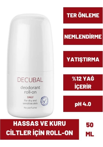 Koltuk Altı Terleme Önleyici Kuru Ve Hassas Ciltler Için Deodorant Roll-on 50 ml