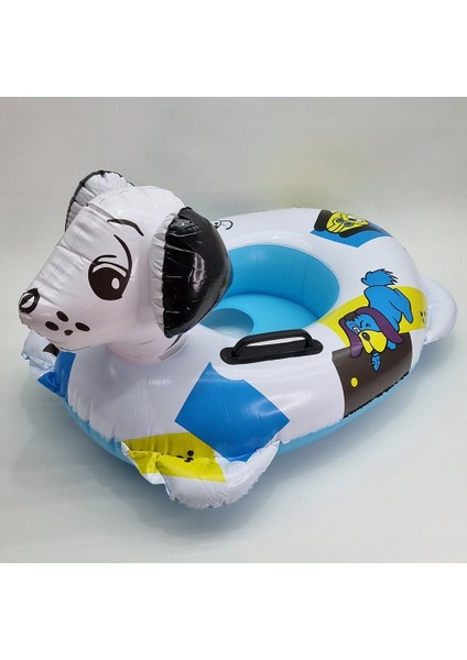 Kelebek Oyuncak Köpek Şekilli Tutmalı Bebek Simidi (Baby Float - Bebek Flatörü)