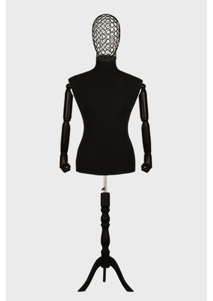 Erkek Tel Kafalı Ahşap Kollu Terzi Mankeni