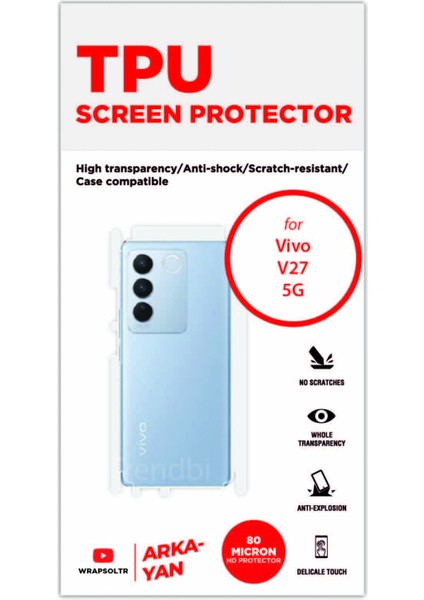 Vivo V27 5g Arka ve Yan Kaplama Tam Kaplayan Hd Film fiyatları
