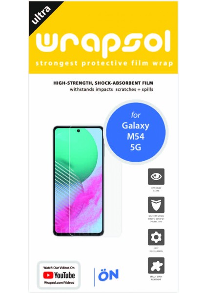 Samsung Galaxy M54 5g Ekran Koruyucu Tam Kaplayan Esnek Poliüretan Film fiyatları