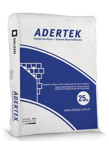 Adertek Yapıştırma Alçısı 25 Kg.