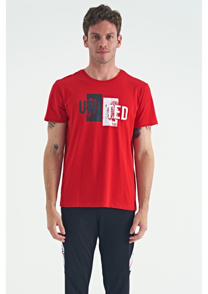 Elvis Kırmızı Standart Kalıp Erkek T-Shirt - 88218