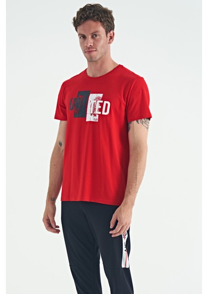 Elvis Kırmızı Standart Kalıp Erkek T-Shirt - 88218