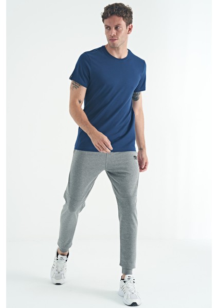 Beyaz O Yaka Standart Kalıp Basic Erkek T-Shirt - 88245