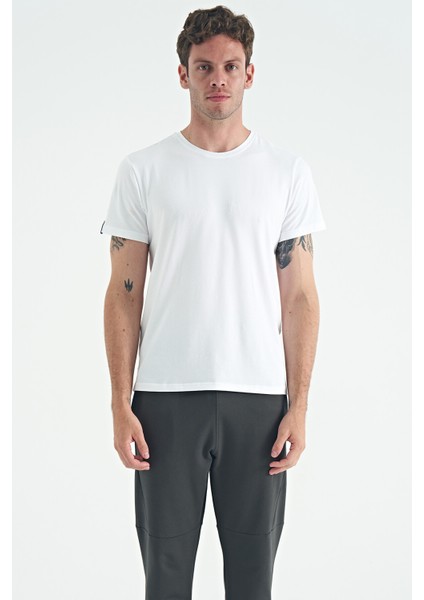 Calvin Beyaz Basic Erkek T-Shirt - 88245