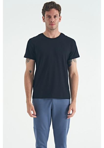 Calvin Lacivert Basic Erkek T-Shirt - 88245