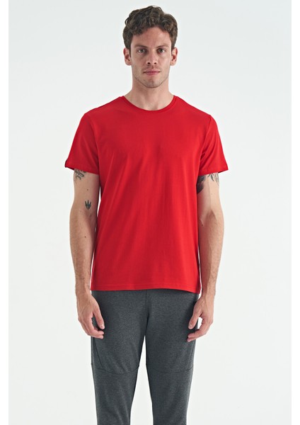 Calvin Kırmızı Basic Erkek T-Shirt - 88245