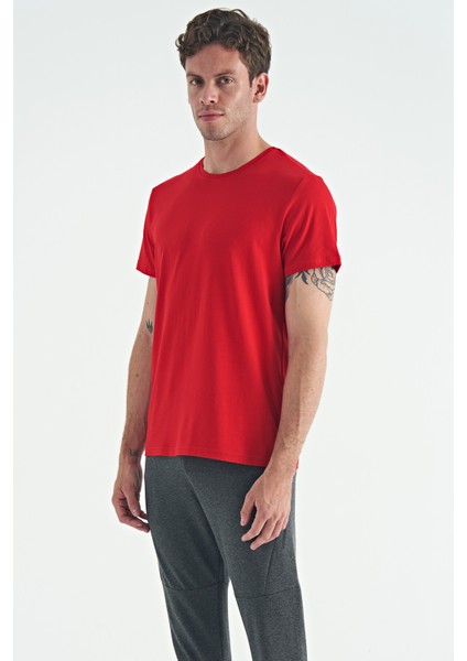 Calvin Kırmızı Basic Erkek T-Shirt - 88245