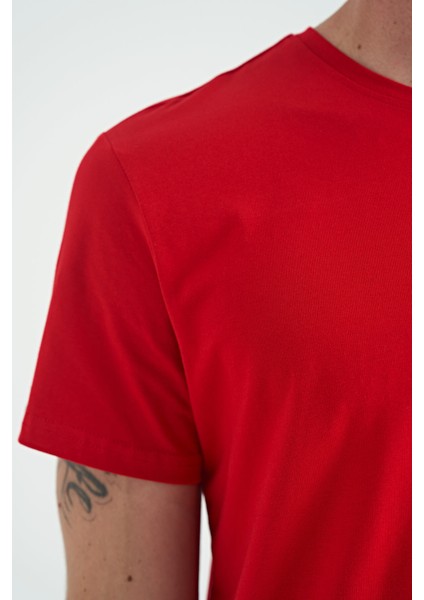 Calvin Kırmızı Basic Erkek T-Shirt - 88245