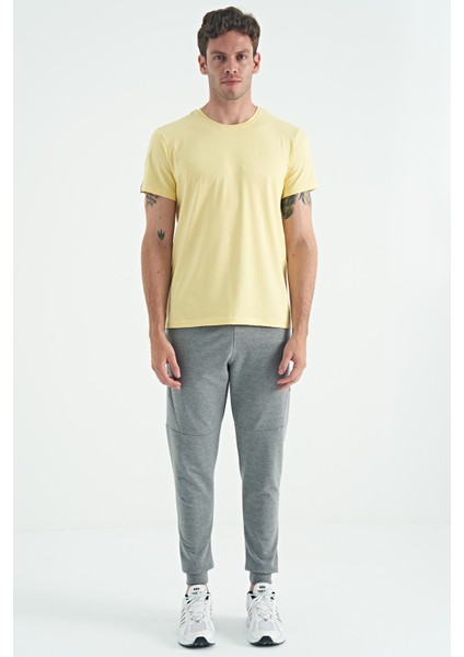 Calvin Sarı Basic Erkek T-Shirt - 88245