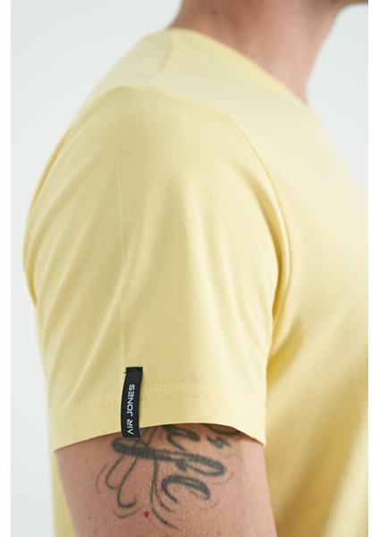 Calvin Sarı Basic Erkek T-Shirt - 88245