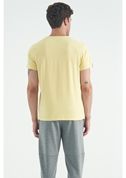Calvin Sarı Basic Erkek T-Shirt - 88245