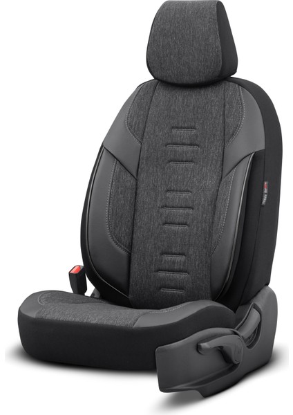 Throne Design Premium Terletmeyen Keten Kumaş Ekstra Destekli Özel Tasarım Universal Oto Koltuk Kılıfı Tam Set