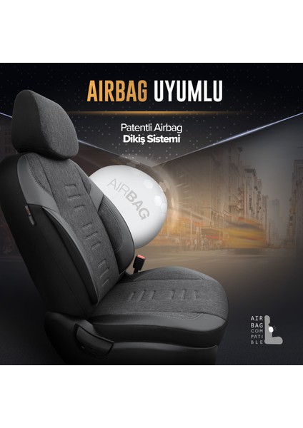 Throne Design Premium Terletmeyen Keten Kumaş Ekstra Destekli Özel Tasarım Universal Oto Koltuk Kılıfı Tam Set fırsatları