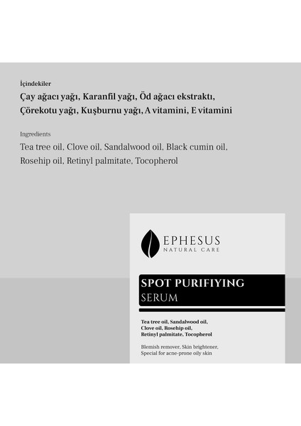 - Spot Purifying Serum, Sivilce Karşıtı Serum fırsatları