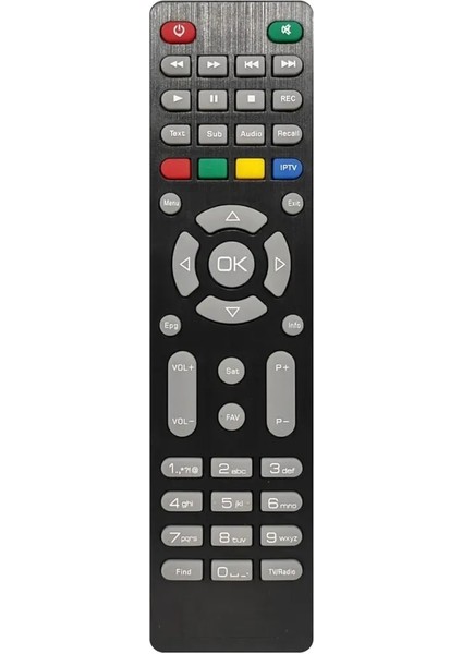 Hitech Korax Astra I.p.t.v Tuşlu Uydu Alıcı Cihazı Kumandası Korax Uydu Kumanda Hitech Astra Iptv Tuşlu