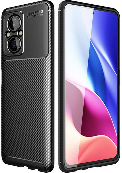 Xiaomi Poco M5 Kılıf Focus Karbon Silikon - Siyah 300099