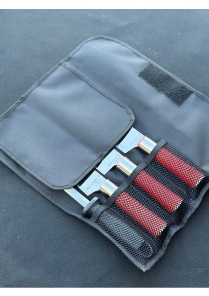 Red Craft Şef Çantalı Bıçak Seti 4 Parça
