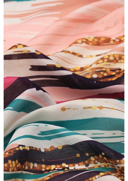 Somon Fırça Desen Soft Eşarp modelleri