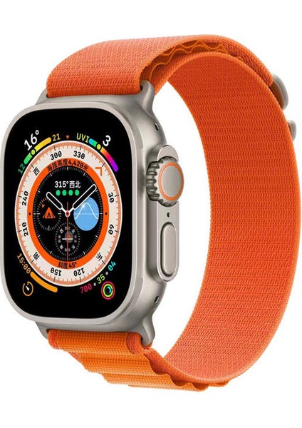 Apple Watch 41MM Mountain Kordon - Turuncu