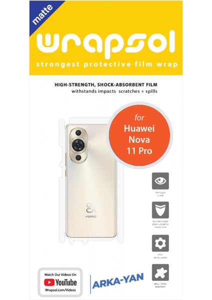 Huawei Nova 11 Pro Mat Arka ve Yan Kaplama Poliüretan Film fiyatları