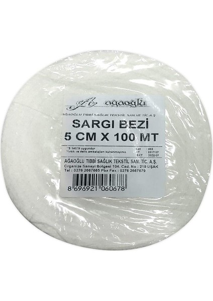 Ağaoğlu Sargı Bezi 5cm x 100 mt