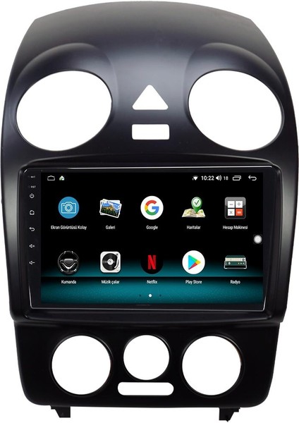 Vw Beetle Android 10 Multimedya Carplay 2gb Ram + 32GB HDD Navigasyon Ekran modelleri