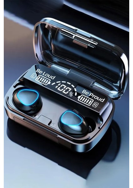 Deilmi Ios Android Uyumlu Kablosuz Kulak Içi V5.3 Mikrofonlu Hfı Ses Güç Gösterge Powerbank Kutu Db-14 Kablosuz Bluetooth Kulaklık