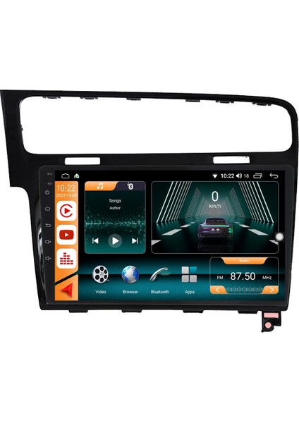 Vw Golf 7 Android 10 Multimedya Carplay 2gb Ram + 32GB HDD Navigasyon Ekran