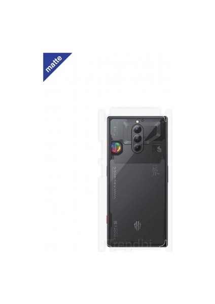 Zte Nubia Red Magic 8s Pro Plus Mat Arka ve Yan Kaplama Koruyucu Film