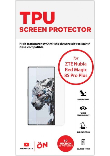 Zte Nubia Red Magic 8s Pro Plus Ekran Koruyucu Hd Film