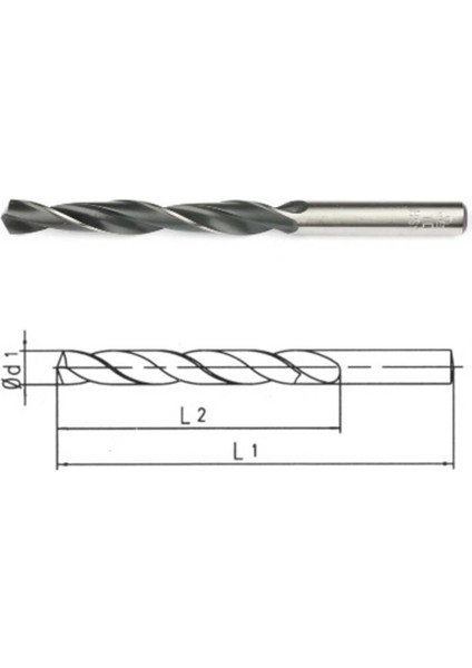 11.5mm Hss DIN338 Silindirik S.matkap Ucu-Haddel-Mte