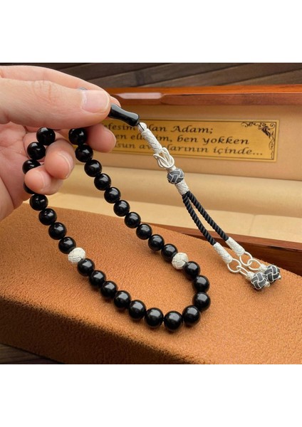 Kazaziye Örmesi Tasarımlı Oltu Taşı Tesbih fiyatları