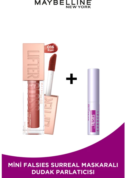 Maybelline New York Lifter Gloss Nemlendirici Dudak Parlatıcısı - 016 Rust Mini Falsies Surreal Maskara Hediyeli